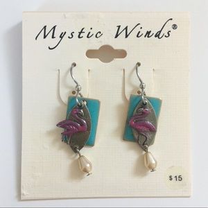 Mystic Winds Flamingo Earrings